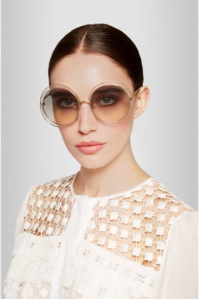 chloe round sunglasses|oversized 56mm round sunglasses chloe.